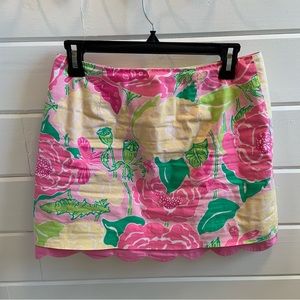 Lilly Pulitzer Scalloped Skirt 2P